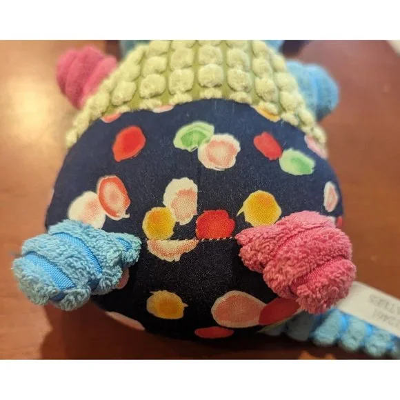 Ganz Matees Blue Green Floral Terry Cloth Pirate Plush Stuffed Toy 9" - Picture 5 of 9